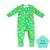 Bambi Mini Co. Wrigglesuit Boys Green Crocodile Rock 12-18 With Grippy Feet