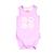 Bambi Mini Co. Supersinglet Bodysuit Girls Purple Flowers and Candy Stripe 2 pack 3-6