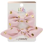 My Beauty Kids Hair Accessories Pink Gold Hearts Clips