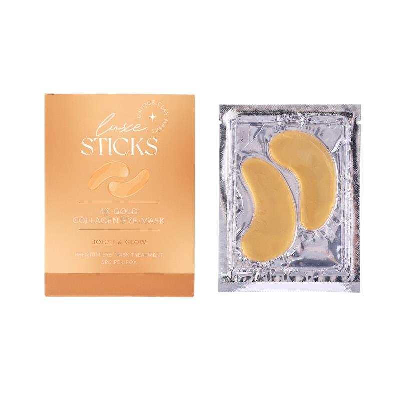 Buy LuxeSticks 24K Gold & Collagen Crystal Eye Mask 5PC Per Pack Online