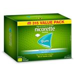 Nicorette Quit Smoking Extra Strength Nicotine Gum Icy Mint Exclusive Size 315 Pack