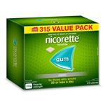 Nicorette Quit Smoking Regular Strength Nicotine Gum Classic Exclusive Size 315 Pack