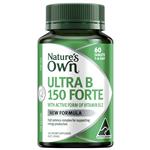 Nature's Own Ultra Vitamin B 150 Forte with Biotin, B3, B6, & B12 for Energy 60 Tablets
