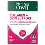 Natures Own Collagen + Skin Support Effervescent 60 Tablets