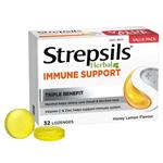 Strepsils Herbal Immune Support Lozenges Honey Lemon 32 Pack