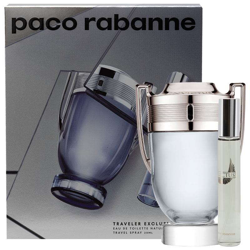 Buy Paco Rabanne Invictus 100ml Eau De Toilette 2 Piece Gift Set Travel ...