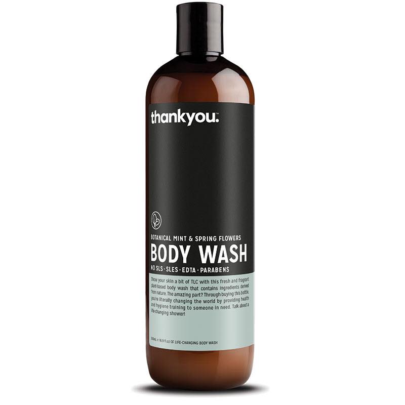 Buy Thankyou Botanical Mint & Spring Flowers Body Wash 500ml Online at