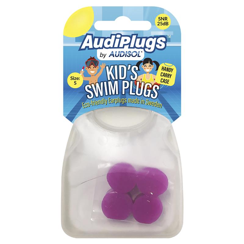 Audiplugs Kids Swim Plugs 2 Pairs