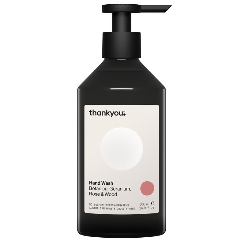 Thankyou Hand Wash Botanical Geranium Rose & Wood 500ml