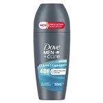Dove for Men Antiperspirant Deodorant Roll On Clean Comfort Moisturising 50ml