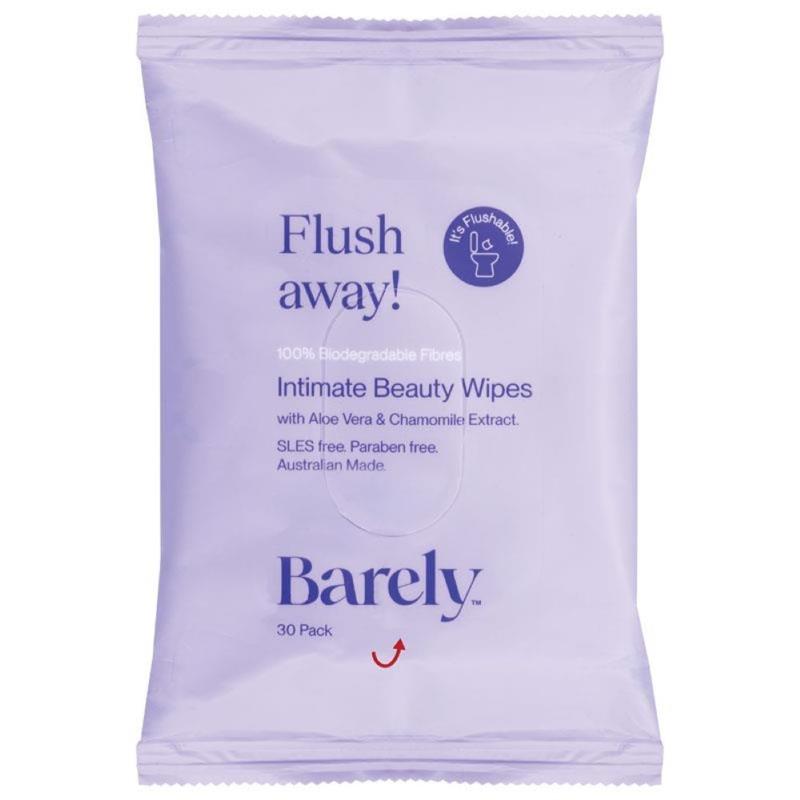 Buy Barely Flush Away Flushable Intimate Wipes 30 Pack Online at ...