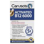 Carusos Activated B12 6000 60 Tablets