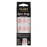 Manicare Glam Ready Pre-Glued Nails 30pcs Rose Petal Jelly