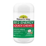 Nature's Way B12 Energy Quick Chews 60 Tablets