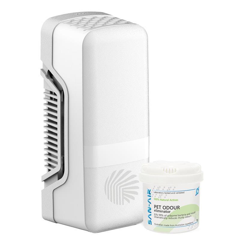 SAN-AIR Pet Odour Gel 75g with Fan Dispenser Bundle product image