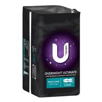 Buy U by Kotex Maxi Pad Overnight Long Wing 8 Pack Online at Chemist  Warehouse®
