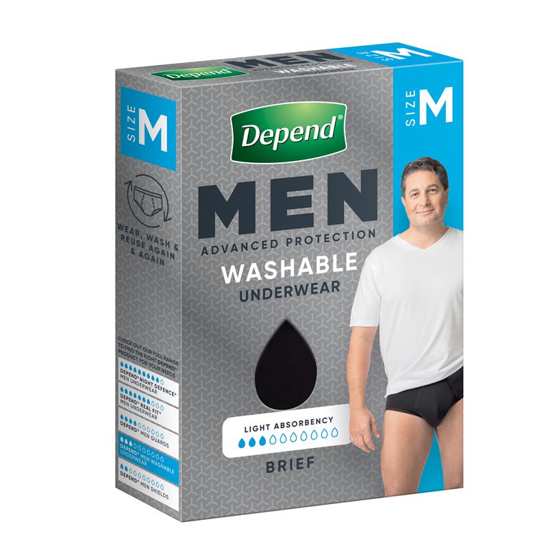 Buy Depend Men Washable Incontinence Underwear Medium Online at