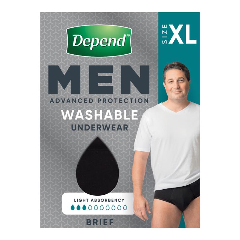 Buy Depend Men Washable Incontinence Underwear Extra Large Online at  Chemist Warehouse®