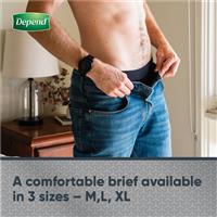 Buy Depend Men Washable Incontinence Underwear Extra Large Online at ...