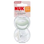 NUK Mommy Feel Soother 0-9 Months Mint/Off White 2 Pack