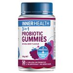 Inner Health 3 in 1 Probiotic Gummies 50 Pack