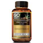 GO Healthy Ashwagandha Plus Stress & Energy 1-A-DAY 120 Hard Capsules Exclusive Size