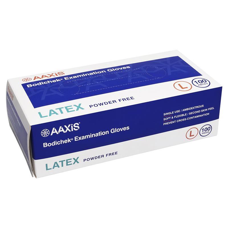 Bodichek Latex Disposable Gloves Powder Free Large 100 Pack product image