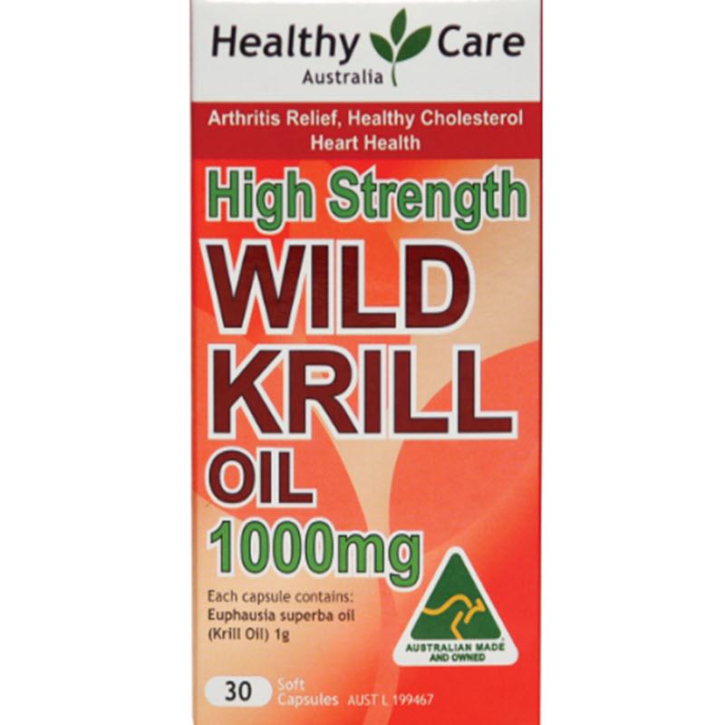 Buy Healthy Care Wild Krill 1000mg 30 Capsules Online at Chemist Warehouse®