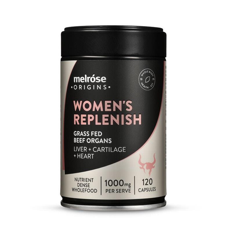 Melrose Origins Women's Replenish Grass Fed Beef Organs 120Capsules