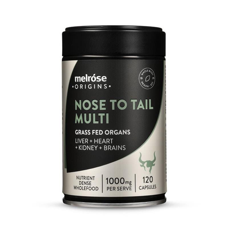 Melrose Origins Nose to Tail Multi Grass Fed Organs 120Capsules