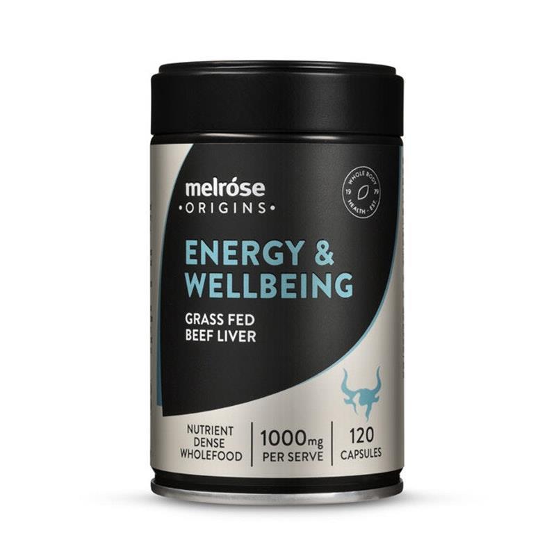 Melrose Origins Energy & Wellbeing Grass Fed Beef Liver 120Capsules