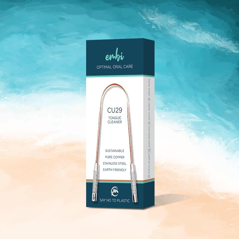 Buy embi OOC CU29 Tongue Scraper, Toothbrush and Dental Case Bundle