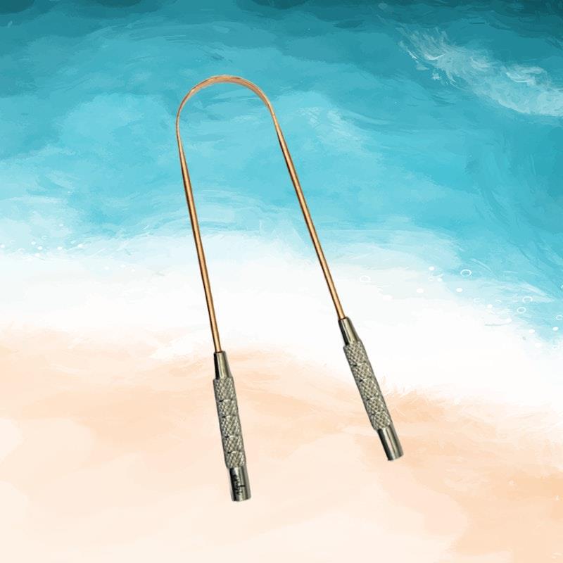 Buy embi OOC CU29 Tongue Scraper, Eco Toothbrush and Dental Case Pink