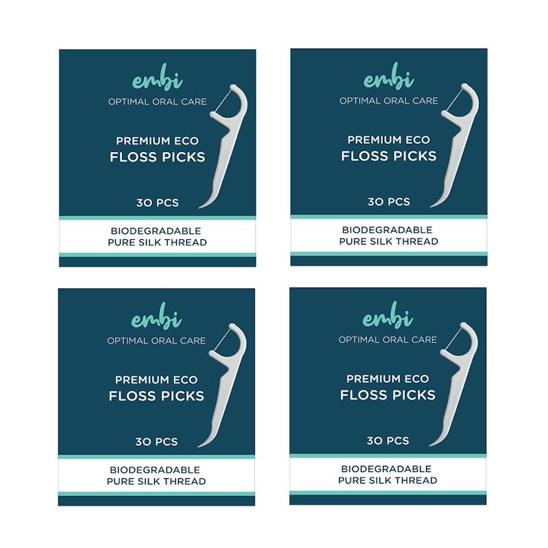 embi OOC Premium Silk Eco Floss Picks 4Pack product image