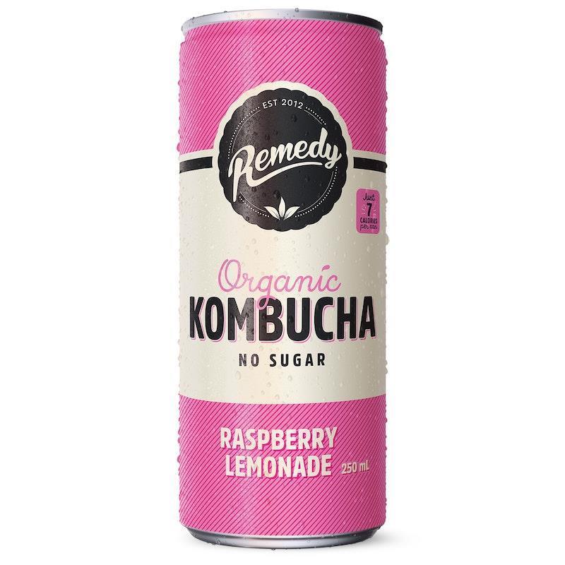 Remedy Kombucha Raspberry Lemonade 24 x 250ml Pack product image