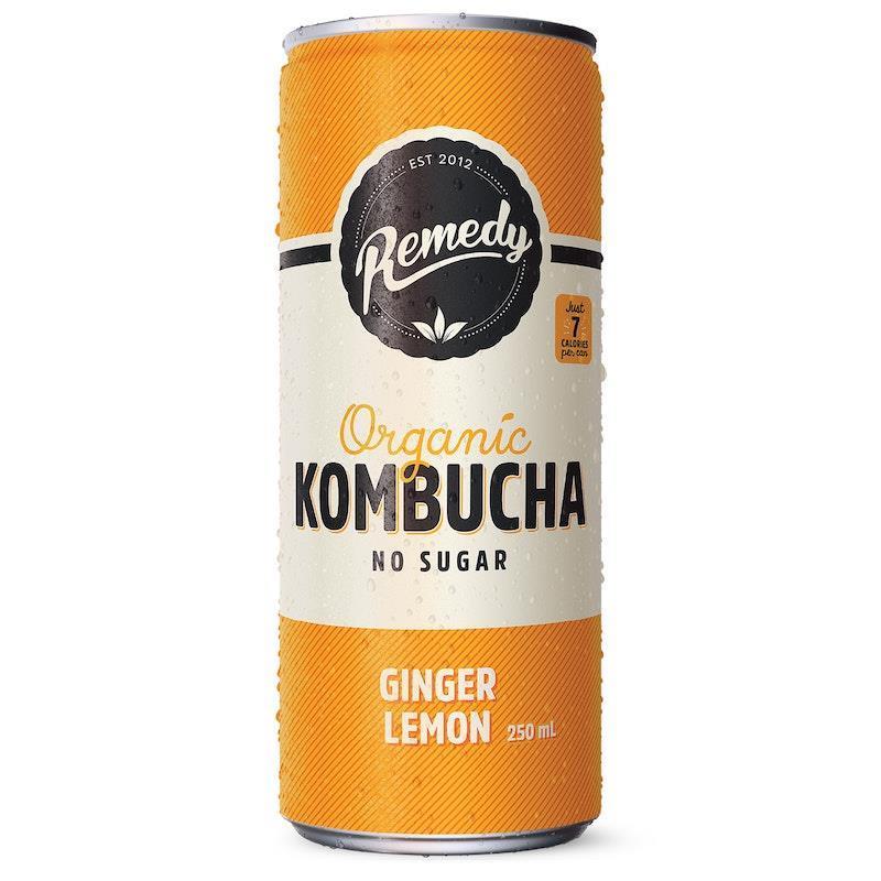 Remedy Kombucha Ginger Lemon 24 x 250ml Pack product image