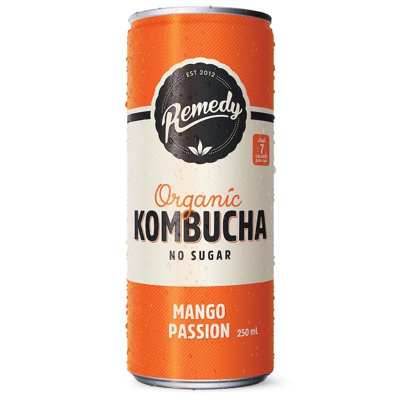 Remedy Kombucha Mango Passion 24 x 250ml Pack product image