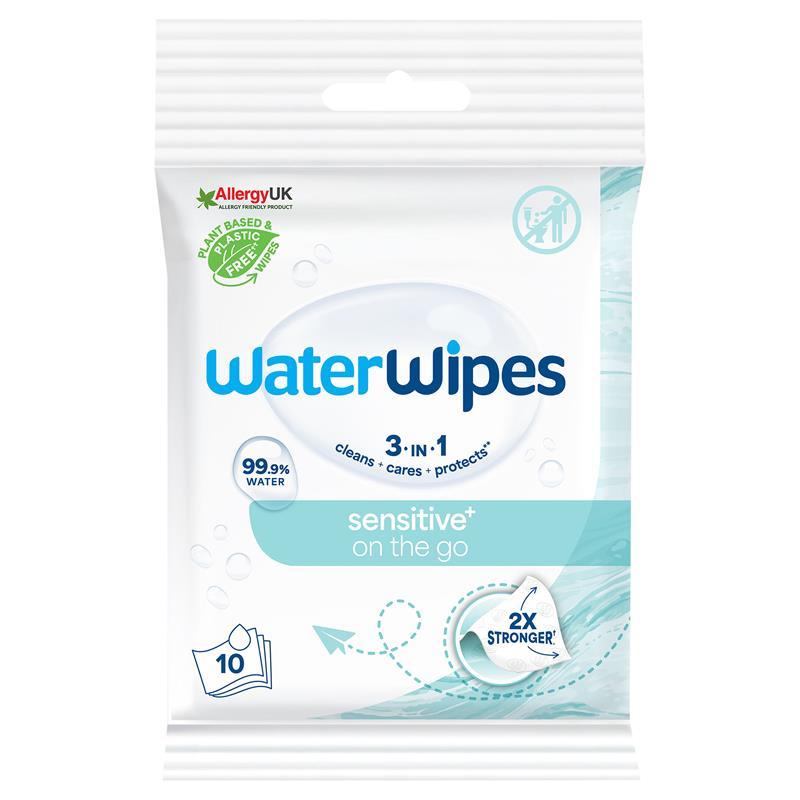 WaterWipes On The Go Sensitive Wipes 10 Pack product image