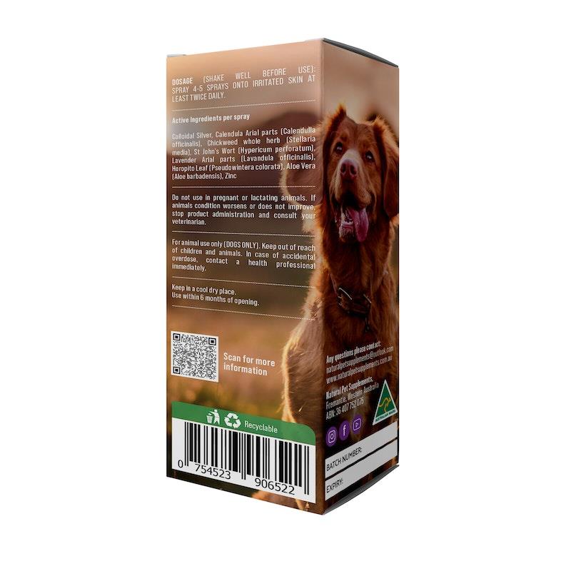 Buy Natural Pet Supplements Skin Soothing Spray for Dogs 100ml Online