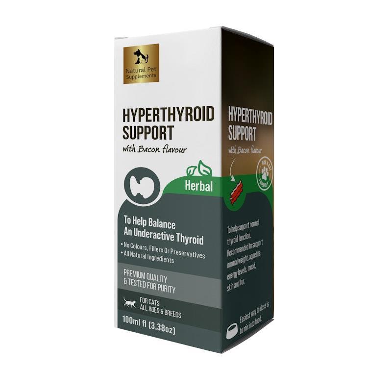 Buy Natural Pet Supplements Hyperthyroid Support Herbal Tincture for Cats 100ml Online at