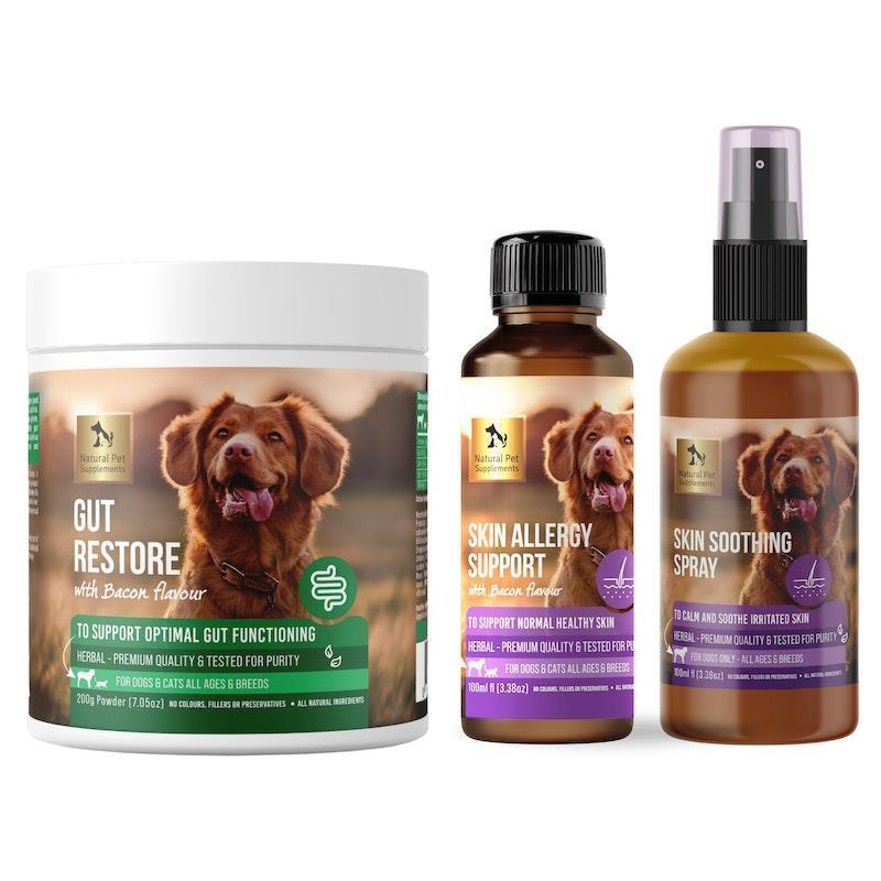 Buy Natural Pet Supplements Skin Allergy Kit for Dogs and Cats Bundle