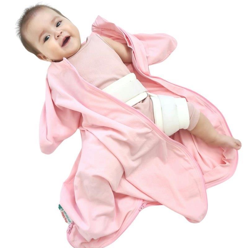 Baby Loves Sleep Sleepy Hugs 'Cool' Extra-Wide Sack - Candy Pink (Summer) 0-3M