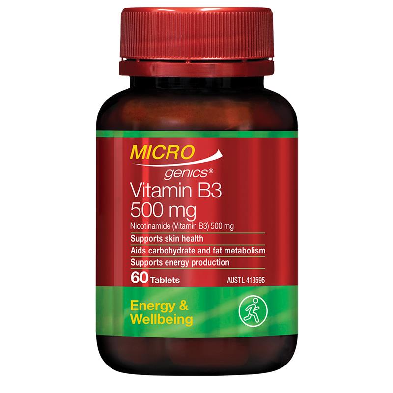 Microgenics Vitamin B3 500mg 60 Tablets