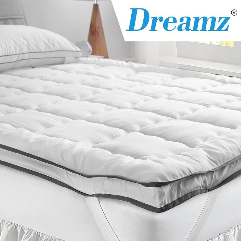 Buy DreamZ Bedding Luxury Pillowtop Mattress Topper Mat Pad Protector