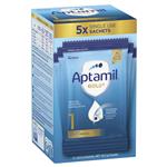 Aptamil Gold+ 1 Baby Infant Formula Powder Sachets From Birth to 6 Months 5 Pack 22.5g