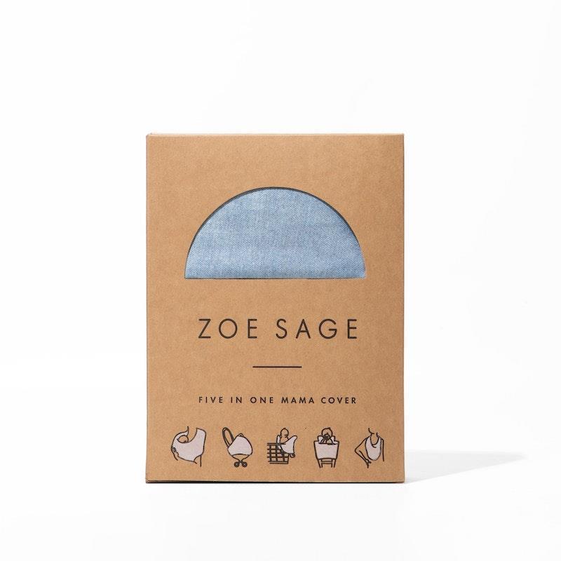 Zoe Sage 5 in 1 Multi-Use Mama Cover Sea Blue 1pc product image