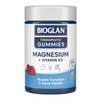 Bioglan Therapeutic Gummies Magnesium + Vitamin D3 65 Gummies