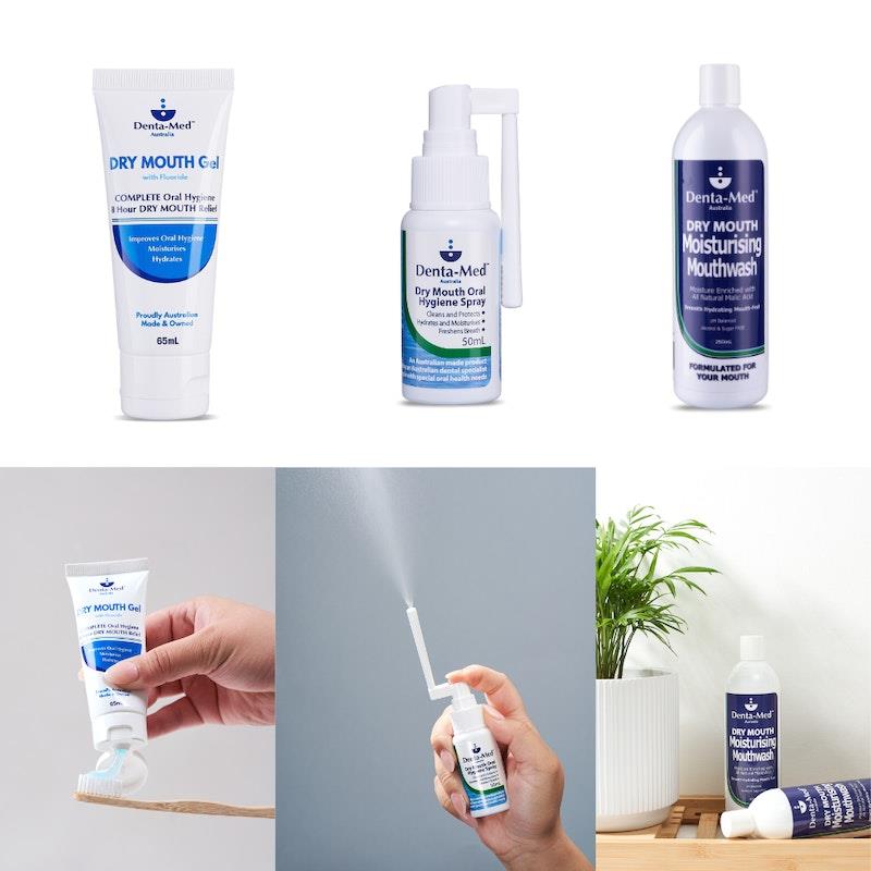 Buy DentaMed Dry Mouth Gel 65mL Tube, Dry Mouth Oral Hygiene Spray 50mL & Moisturising