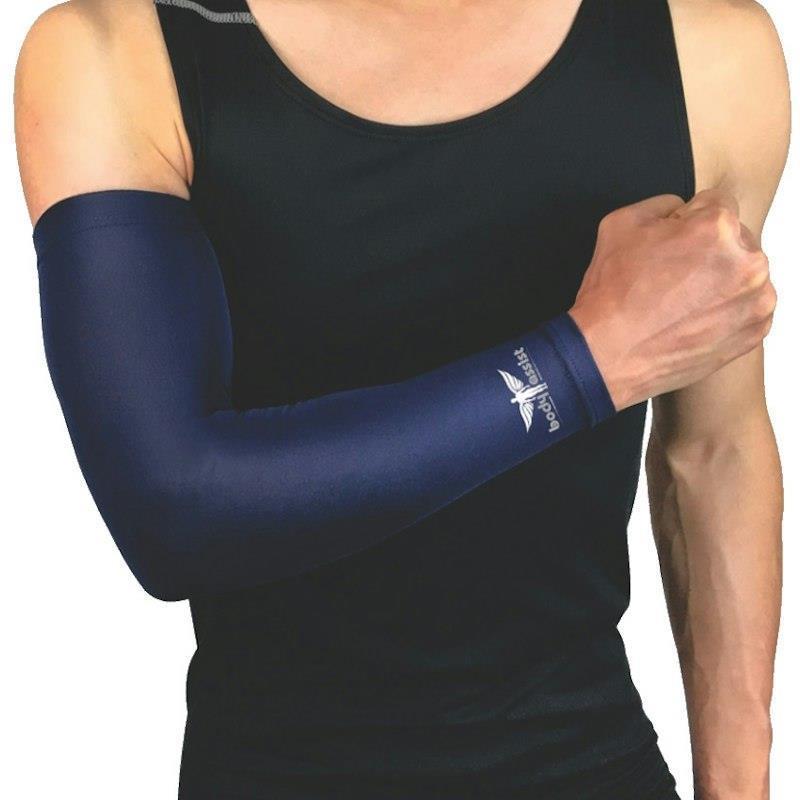BodyAssist Compression Arm Sleeve Navy Blue LARGE (2 PACK) Bundle product image