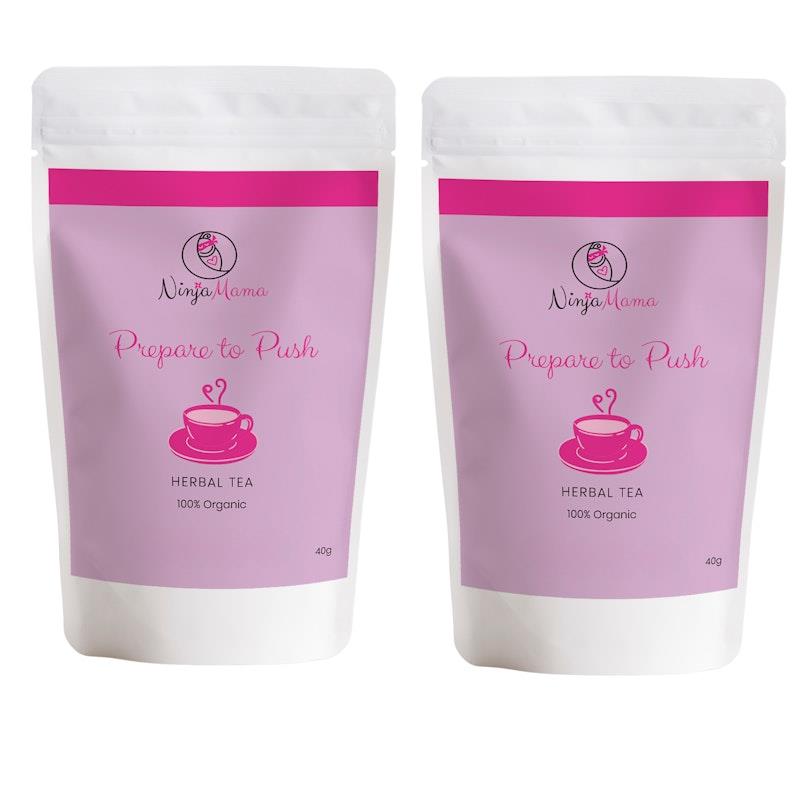 Ninja Mama Prepare to Push Loose Leaf Raspberry Leaf Tea 40g Twin Pack product image